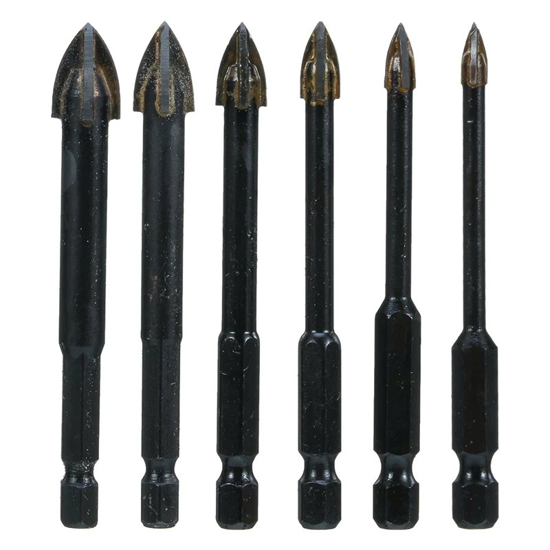 6PCS/Set Multifunctional Triangle Glass Metal Drill Bit Diamond Drill Ceramic Tile Concrete Brick Wood Punching Hole
6PCS/Set Multifunctional Triangle Glass Metal Drill Bit Diamond Drill Ceramic Tile Concrete Brick Wood Punching Hole