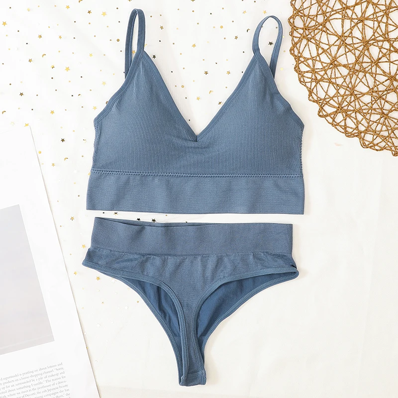 Women Bra Panties Set Push Up Sports Bra Set Sexy G-String Seamless Active Bra Thong Lingerie Set Fitness Crop Top Underwear
Women Bra Panties Set Push Up Sports Bra Set Sexy G-String Seamless Active Bra Thong Lingerie Set Fitness Crop Top Underwear