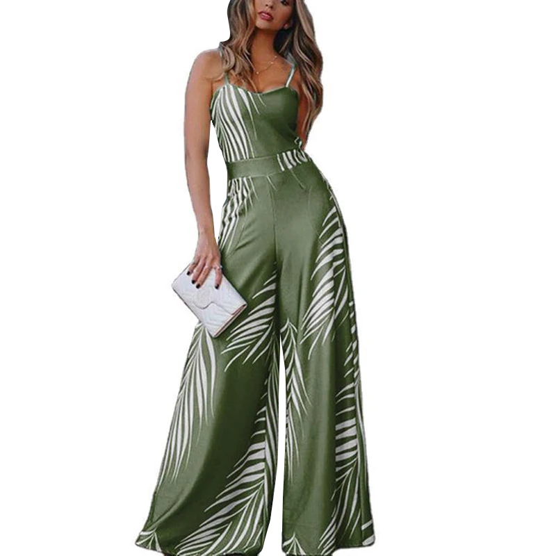 Elegant Print Jumpsuits Women Strapless Sleeveless Wide Leg Rompers 2021 Summer Casual Chic Green Red Jumpsuit Female LD2034
Elegant Print Jumpsuits Women Strapless Sleeveless Wide Leg Rompers 2021 Summer Casual Chic Green Red Jumpsuit Female LD2034