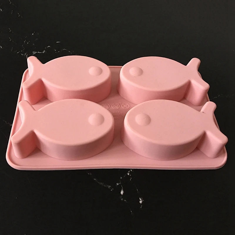 New 4-Cavity Cake Mold Silicone Fish Shaped Chocolate Block Mold DIY Jelly Candy Decoration Making Soap Tool Kitchen Accessories
New 4-Cavity Cake Mold Silicone Fish Shaped Chocolate Block Mold DIY Jelly Candy Decoration Making Soap Tool Kitchen Accessories