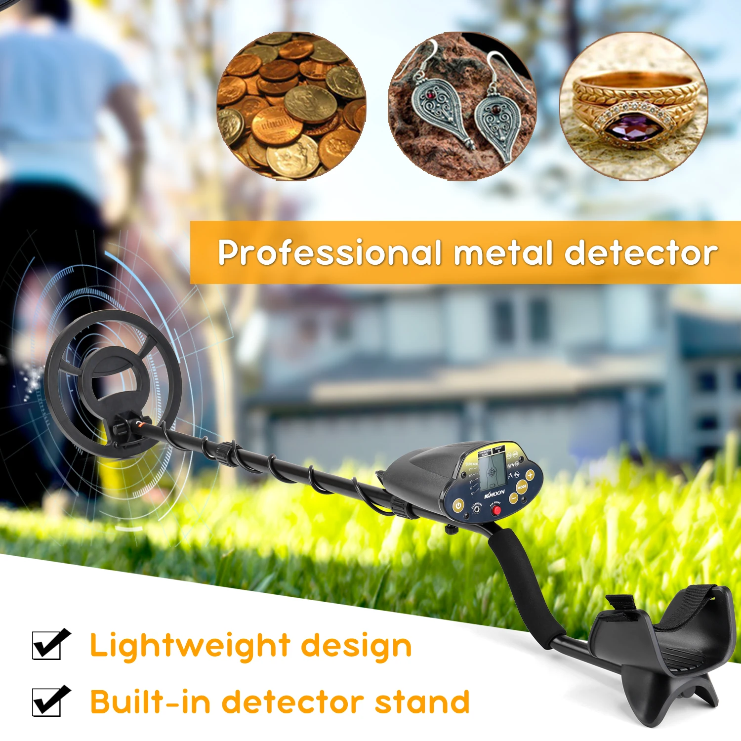 MD-5030KK Portable Underground Metal Detector Gold Digger for Adults Jewelry Treasure Detecting Tool Finder Metal Gold Detector
MD-5030KK Portable Underground Metal Detector Gold Digger for Adults Jewelry Treasure Detecting Tool Finder Metal Gold Detector
