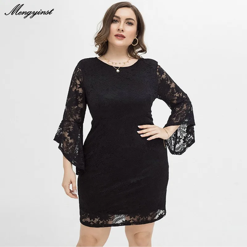 Elegant Lace Hollow Out Flare Long Sleeve Dress Women 2021 Autumn Female Casual O-neck Collar Sexy Slim Party Dresses Vestidos
Elegant Lace Hollow Out Flare Long Sleeve Dress Women 2021 Autumn Female Casual O-neck Collar Sexy Slim Party Dresses Vestidos