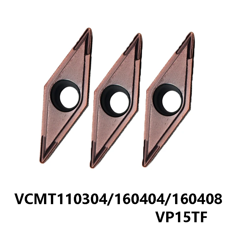 Оригинальные твердосплавные режущие пластины VCMT160404 VCMT110304 VCMT160408 VP15TF VCMT1604 для токарного станка из стали, нержавеющей стали и чугуна
Оригинальные твердосплавные режущие пластины VCMT160404 VCMT110304 VCMT160408 VP15TF VCMT1604 для токарного станка из стали, нержавеющей стали и чугуна