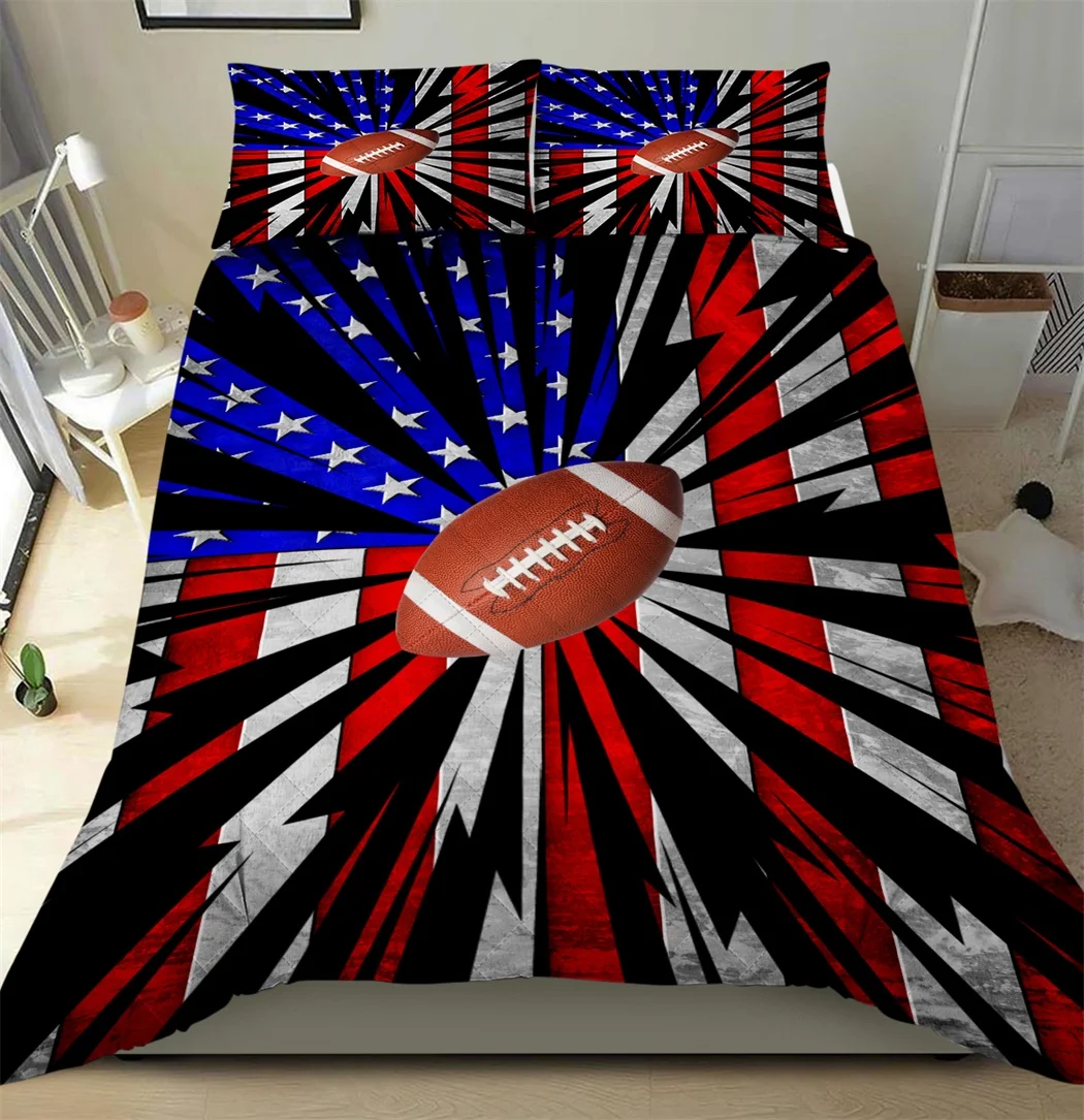Sports With Balls American Flag 3pcs Quilt Pillowcase Bedding Set Quilted Duvet Cover Bed Cover Set Home Textiles
Sports With Balls American Flag 3pcs Quilt Pillowcase Bedding Set Quilted Duvet Cover Bed Cover Set Home Textiles