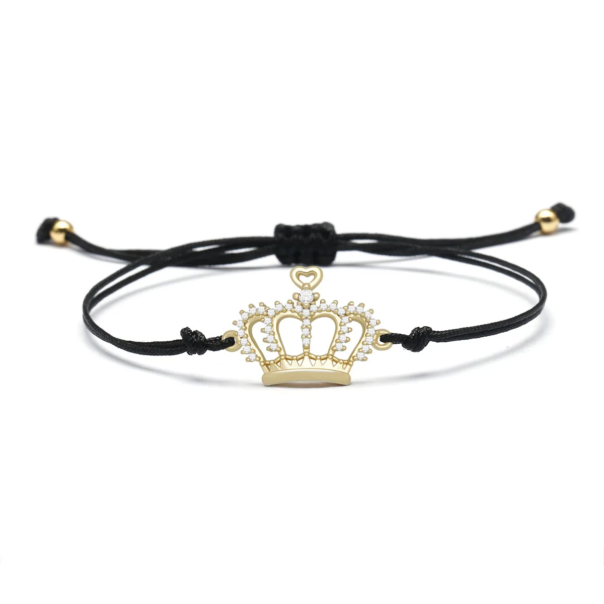 Браслет-цепочка с подвеской в виде короны шипов с белым фианитом
Браслет-цепочка с подвеской в виде короны шипов с белым фианитом