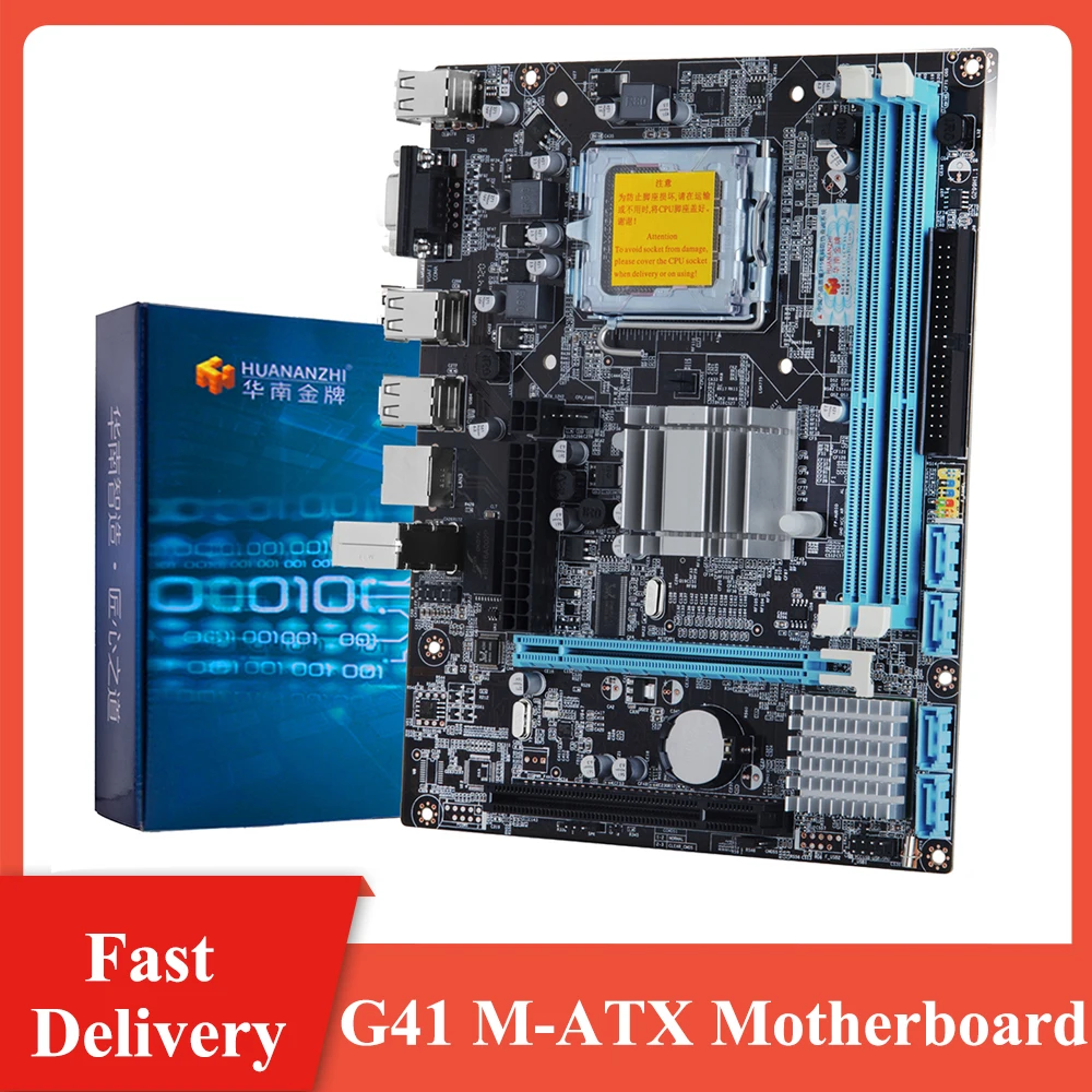 Материнская плата HUANANZHI G41 для компьютера, Двойные каналы DRR3 USB 2,0 SATA 2,0, десктопная материнская плата для процессоров серии 775/771-Pin
Материнская плата HUANANZHI G41 для компьютера, Двойные каналы DRR3 USB 2,0 SATA 2,0, десктопная материнская плата для процессоров серии 775/771-Pin