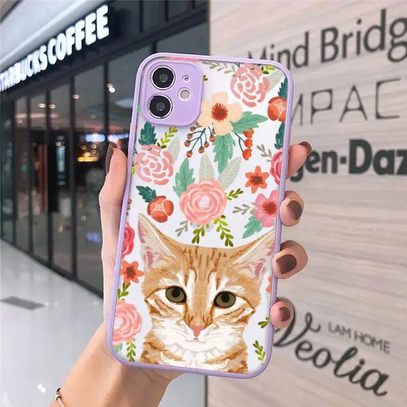 Animal flower dog cat cute Phone Case purple matte transparent For iPhone 7 8 x xs xr 11 12 pro plus max mini Clear Funda
Animal flower dog cat cute Phone Case purple matte transparent For iPhone 7 8 x xs xr 11 12 pro plus max mini Clear Funda