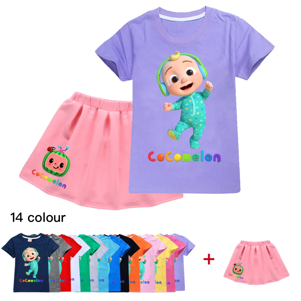 Cocomelon A Kids Clothes Cotton Sport Tracksuits Children T-shirts & Skirt Suit Anime Game Set Teenager Baby Girls Clothing
Cocomelon A Kids Clothes Cotton Sport Tracksuits Children T-shirts & Skirt Suit Anime Game Set Teenager Baby Girls Clothing