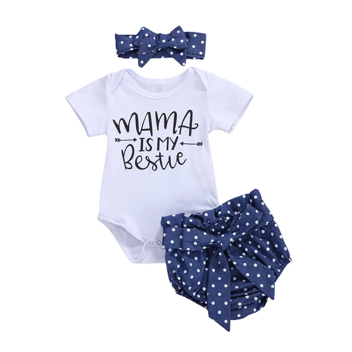 Baby Summer Clothing Newborn Baby Girl Clothes Short Sleeve Romper Tops + Polka Dot Print Shorts Headband 3Pcs Summer Outfits
Baby Summer Clothing Newborn Baby Girl Clothes Short Sleeve Romper Tops + Polka Dot Print Shorts Headband 3Pcs Summer Outfits