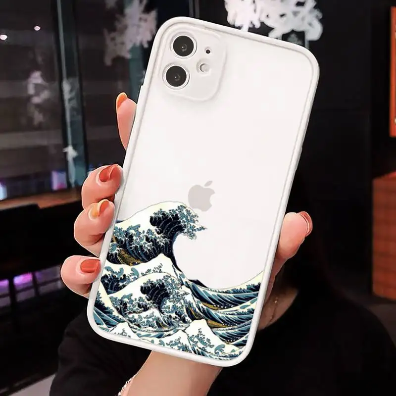 Japanese Big Wave of kanagawa Phone Case matte transparent For iphone 7 8 11 12 plus mini x xs xr pro max cover
Japanese Big Wave of kanagawa Phone Case matte transparent For iphone 7 8 11 12 plus mini x xs xr pro max cover
