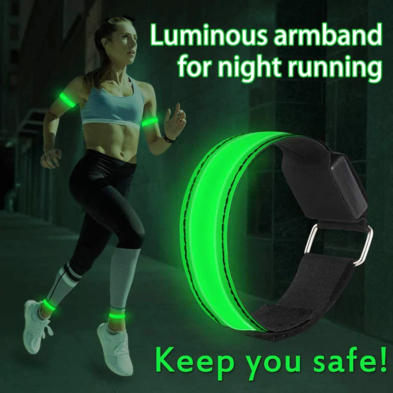 1Pc Charging LED Luminous Night Running Safety Outdoor Sports Reflective Arm Band 
1Pc Charging LED Luminous Night Running Safety Outdoor Sports Reflective Arm Band