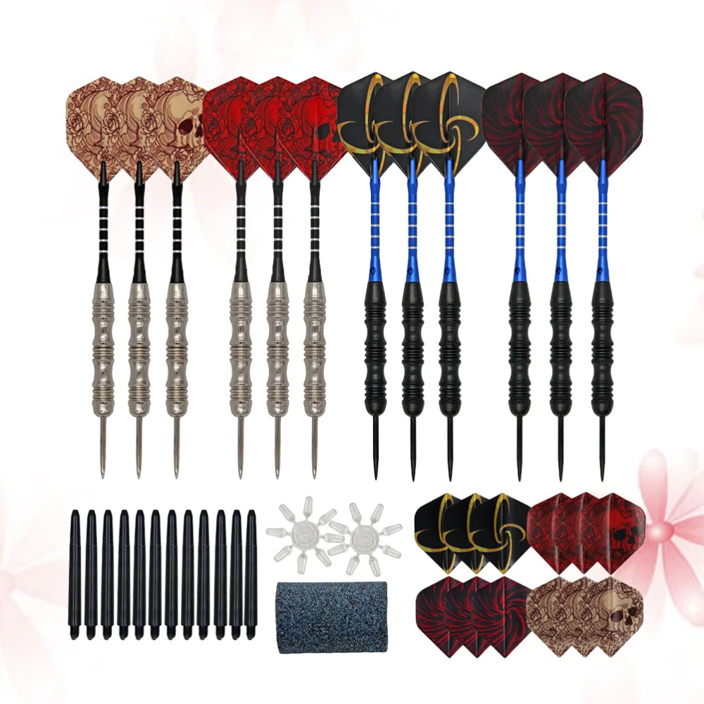 12 Pcs Aluminum Darts Set Professional Needle Tipped Dart Shafts Standard Flights with Dart Sharpener for Dartboard
12 Pcs Aluminum Darts Set Professional Needle Tipped Dart Shafts Standard Flights with Dart Sharpener for Dartboard