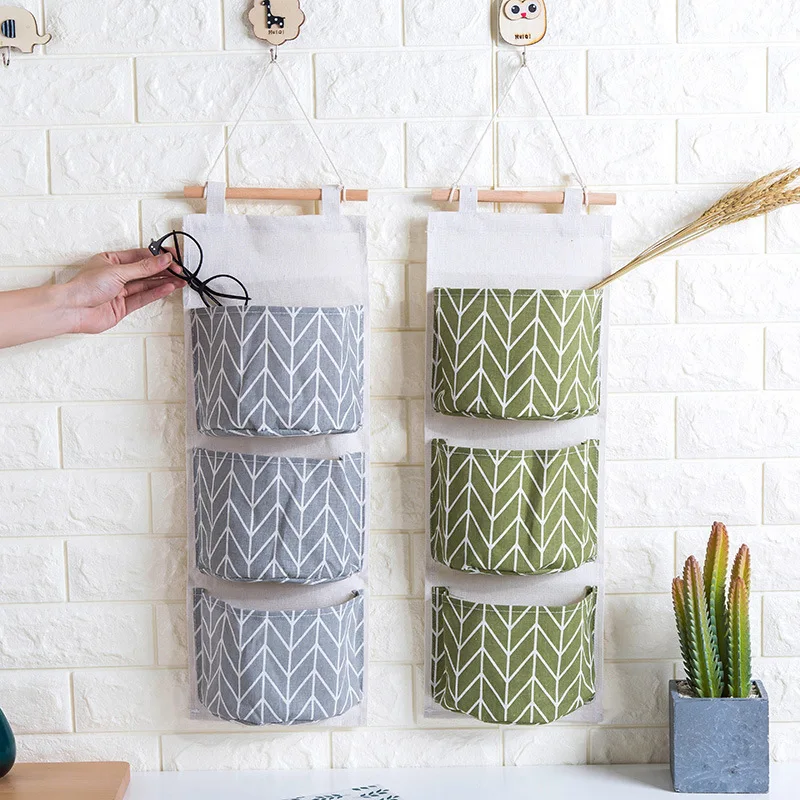 3 Pockets New Hanging Storage Bag Wall Mounted Wardrobe Sundries Hanging Bag Container Fabric Cotton Cloth Pouch Organizer 
3 Pockets New Hanging Storage Bag Wall Mounted Wardrobe Sundries Hanging Bag Container Fabric Cotton Cloth Pouch Organizer