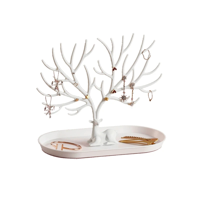 Deer Horn Jewellery Display Holder Stand Creative Antler Tree Jewelry Storage Rack with Tray for Earrings Necklace Bracelets
Deer Horn Jewellery Display Holder Stand Creative Antler Tree Jewelry Storage Rack with Tray for Earrings Necklace Bracelets