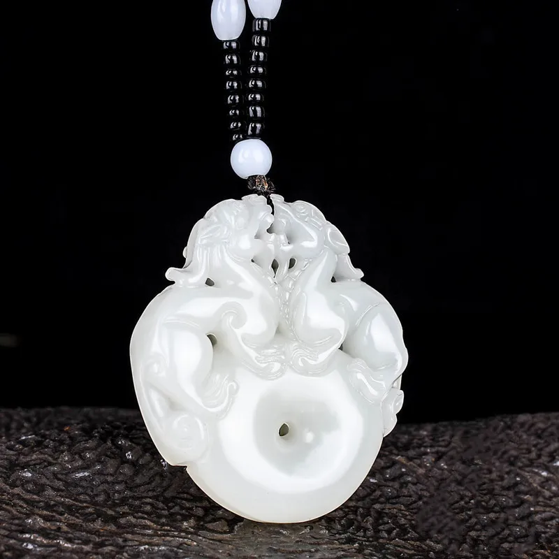 Natural White Jade Double Pi xiu Jade Pendant Jewelry Lucky Exorcise evil spirits Safety Amulet Jade Pendant Jade Fine Jewelry
Natural White Jade Double Pi xiu Jade Pendant Jewelry Lucky Exorcise evil spirits Safety Amulet Jade Pendant Jade Fine Jewelry