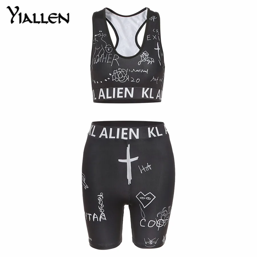 Yiallen Summer Casual Tracksuit Women Letter Sporty Wide Waistband Bra Padded Tank Tops+Biker Shorts Stretch Matching Sets
Yiallen Summer Casual Tracksuit Women Letter Sporty Wide Waistband Bra Padded Tank Tops+Biker Shorts Stretch Matching Sets