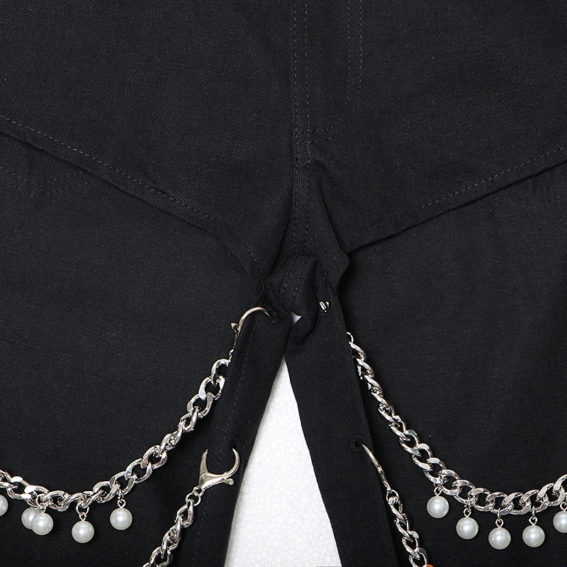 SISPELL Patchwork Diamond Chain Denim Pants For Female High Waist Asymmetric Women's Wide-legged Straight Trousers Tide 2021
SISPELL Patchwork Diamond Chain Denim Pants For Female High Waist Asymmetric Women's Wide-legged Straight Trousers Tide 2021