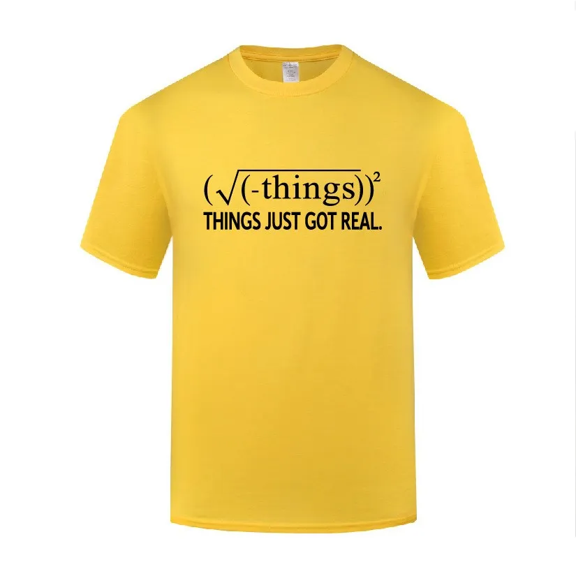 Funny Things Just Got Real Cotton T Shirt Graphic Men O-Neck Summer Short Sleeve Tshirts Tops Tees
Funny Things Just Got Real Cotton T Shirt Graphic Men O-Neck Summer Short Sleeve Tshirts Tops Tees