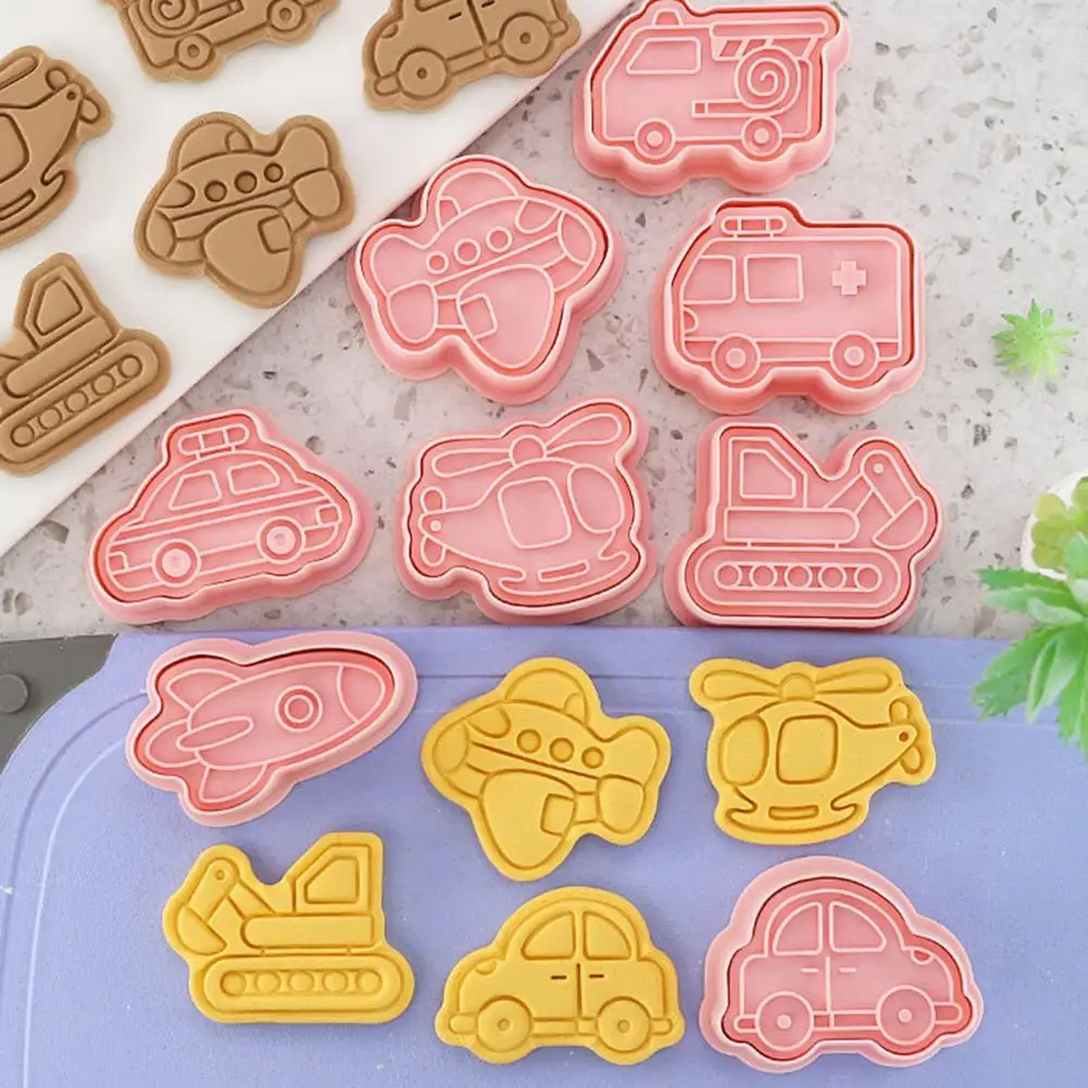 8Pcs/Set Cookie Cutters Durable Cookie Molds Vehicle Pattern Anti-corrosion Baking Mould Stencils Clear Texture Cookie Cutters
8Pcs/Set Cookie Cutters Durable Cookie Molds Vehicle Pattern Anti-corrosion Baking Mould Stencils Clear Texture Cookie Cutters