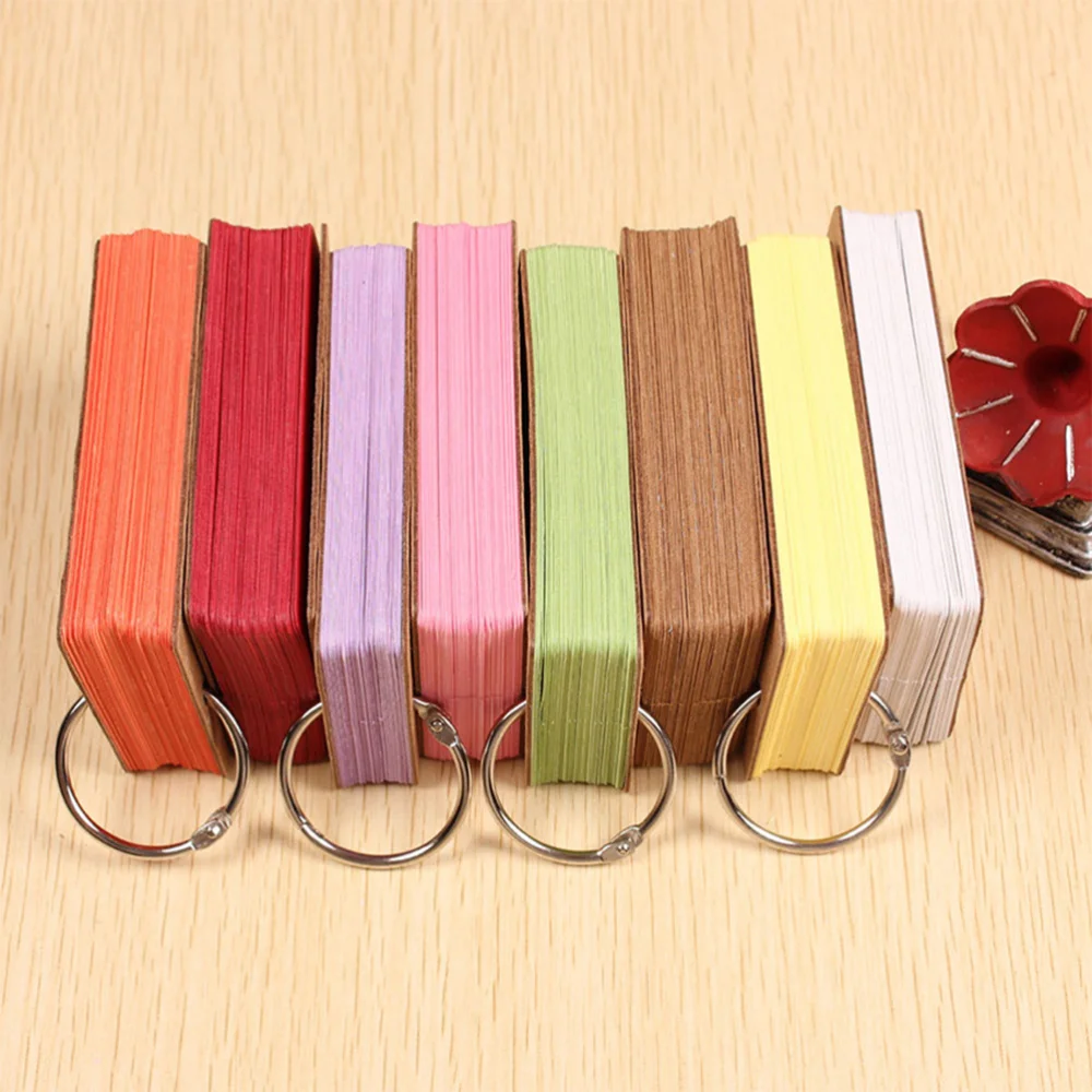 6Pcs Kraft Paper Binder Ring Easy Flash Cards Memo Scratch Notes Pads (Assorted Colors)
6Pcs Kraft Paper Binder Ring Easy Flash Cards Memo Scratch Notes Pads (Assorted Colors)