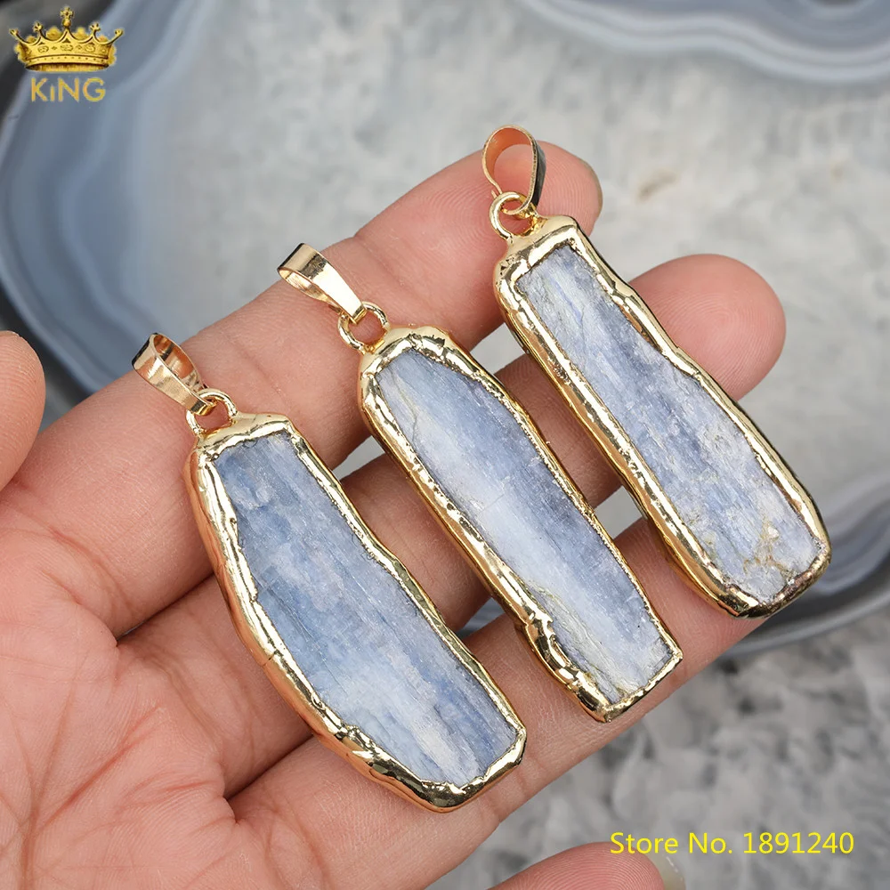 5pcs Natural Blue Kyanite Freefrom Slab Charms For Pendant Necklace,Plated Gold Bails Kyanite Charms For DIY Jewelry Making
5pcs Natural Blue Kyanite Freefrom Slab Charms For Pendant Necklace,Plated Gold Bails Kyanite Charms For DIY Jewelry Making