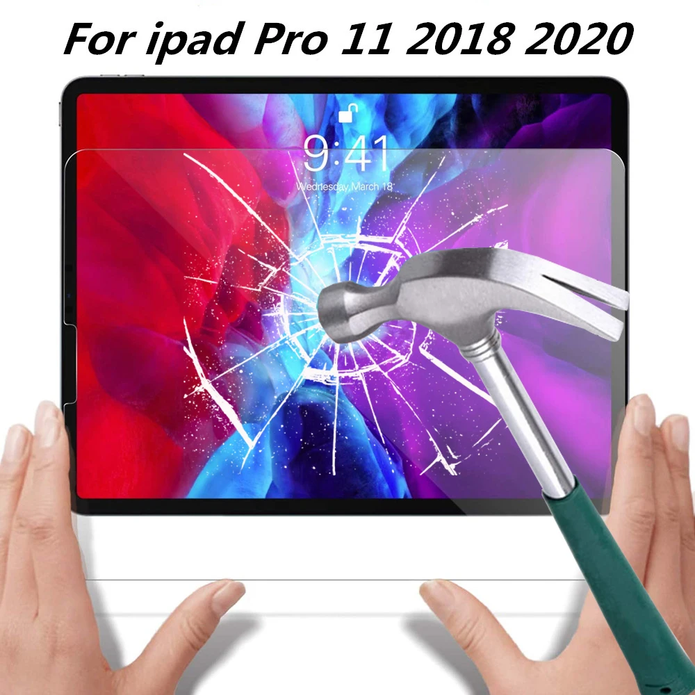 

9H Tempered Glass Screen Protector film For ipad Pro 11 inch 2018 Screen Protector 2020 A1934 A1980 A2013 A2068 A2230 A2228