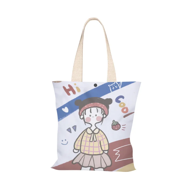 Korean Canvas Shoulder Shopper Bag for Women 2021 New Personality Cartoon Student Large Capacity Bag Handbag Leisure Eco Bag
Korean Canvas Shoulder Shopper Bag for Women 2021 New Personality Cartoon Student Large Capacity Bag Handbag Leisure Eco Bag