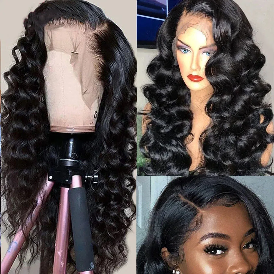 26Inch Loose Wave Natural Color Lace Front Synthetic Hair Wigs for Black Women 180Density Easy Daily Wear Culry Headband Wigs
26Inch Loose Wave Natural Color Lace Front Synthetic Hair Wigs for Black Women 180Density Easy Daily Wear Culry Headband Wigs