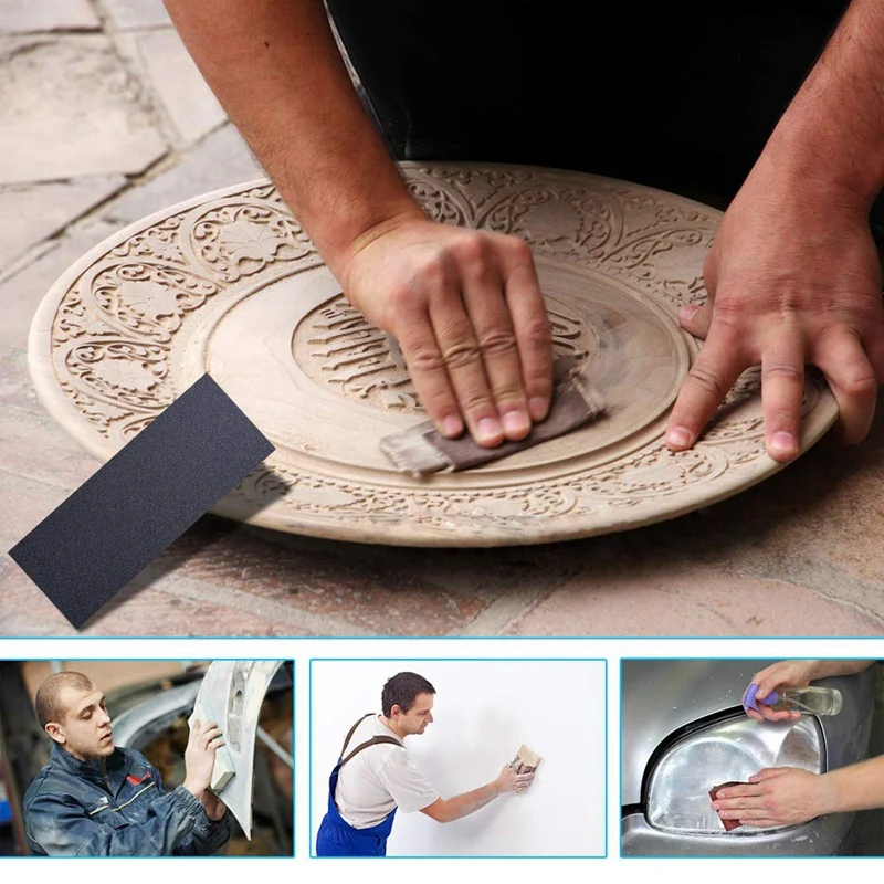 48Pcs Dry and Wet Waterproof Sandpaper Set 120-3000 Mesh Gravel Sandpaper for Wood Furniture Finishing, Metal Sanding and Car Po
48Pcs Dry and Wet Waterproof Sandpaper Set 120-3000 Mesh Gravel Sandpaper for Wood Furniture Finishing, Metal Sanding and Car Po