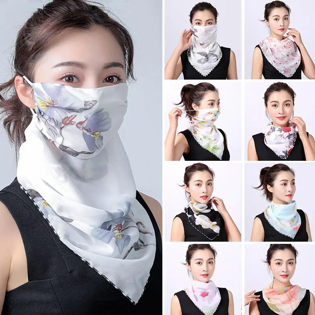 Summer Women Floral Print Anti-UV Dustproof Scarf Outdoor Sport Riding Face Cover Windproof anti-spittle anti-virus Safety mask
Summer Women Floral Print Anti-UV Dustproof Scarf Outdoor Sport Riding Face Cover Windproof anti-spittle anti-virus Safety mask