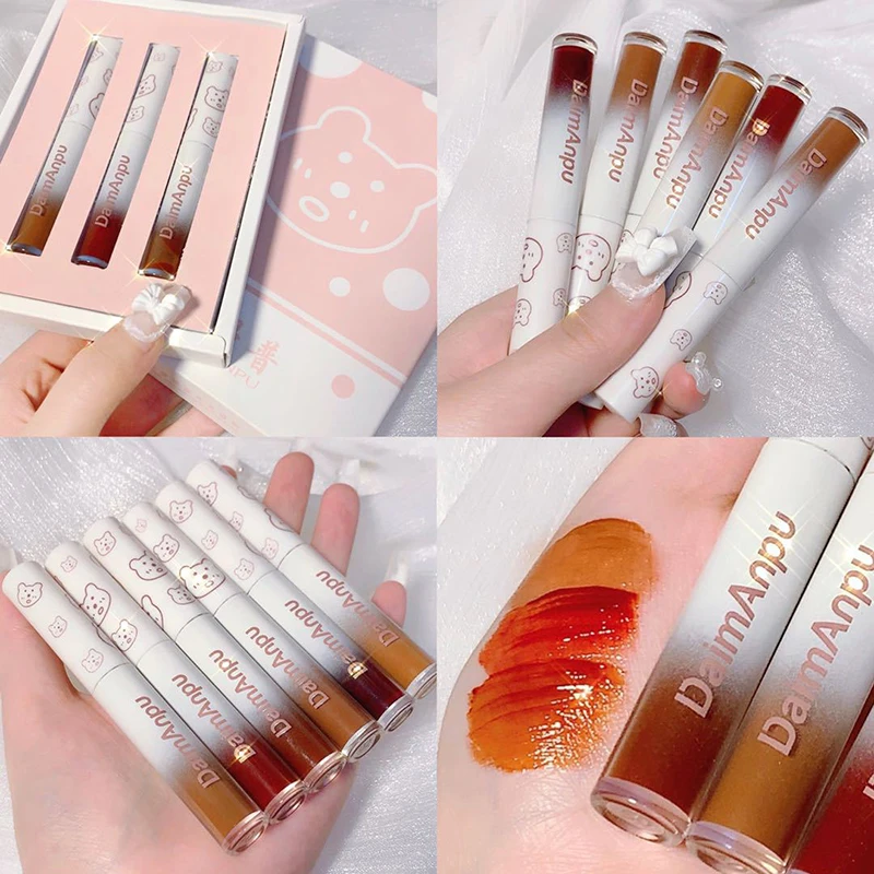 Daimanpu 3Pcs/set Mirror Lip Gloss Liquid Velvet Matte Texture Lipstick Waterproof Sweat Resistant Rich Color Lip Makeup QMBY
Daimanpu 3Pcs/set Mirror Lip Gloss Liquid Velvet Matte Texture Lipstick Waterproof Sweat Resistant Rich Color Lip Makeup QMBY