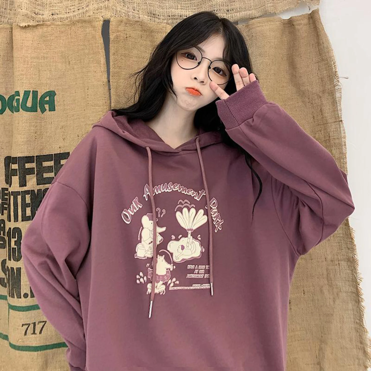 Vintage Women Spring Autumn Harajuku Kawaii Long Sleeve Pullovers Tops Sweatshirt Women Printing Sweatshirt Women Hoodies
Vintage Women Spring Autumn Harajuku Kawaii Long Sleeve Pullovers Tops Sweatshirt Women Printing Sweatshirt Women Hoodies
