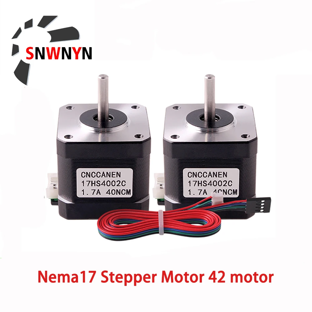 Rtelligent Nema17 Stepper Motor 42 Motor Nema 17 Motor 40N.CM 1.7A (17HS4401-DuPont) Motor 4-Lead For 3D Printer Printing XYZ
Rtelligent Nema17 Stepper Motor 42 Motor Nema 17 Motor 40N.CM 1.7A (17HS4401-DuPont) Motor 4-Lead For 3D Printer Printing XYZ