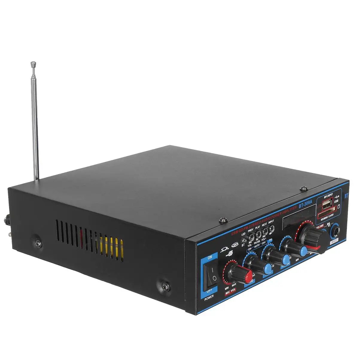 NEW 80W+80W Power bluetooth Audio Amplifier 12/220V Home Theater Amplifiers Audio with Remote Control
NEW 80W+80W Power bluetooth Audio Amplifier 12/220V Home Theater Amplifiers Audio with Remote Control
