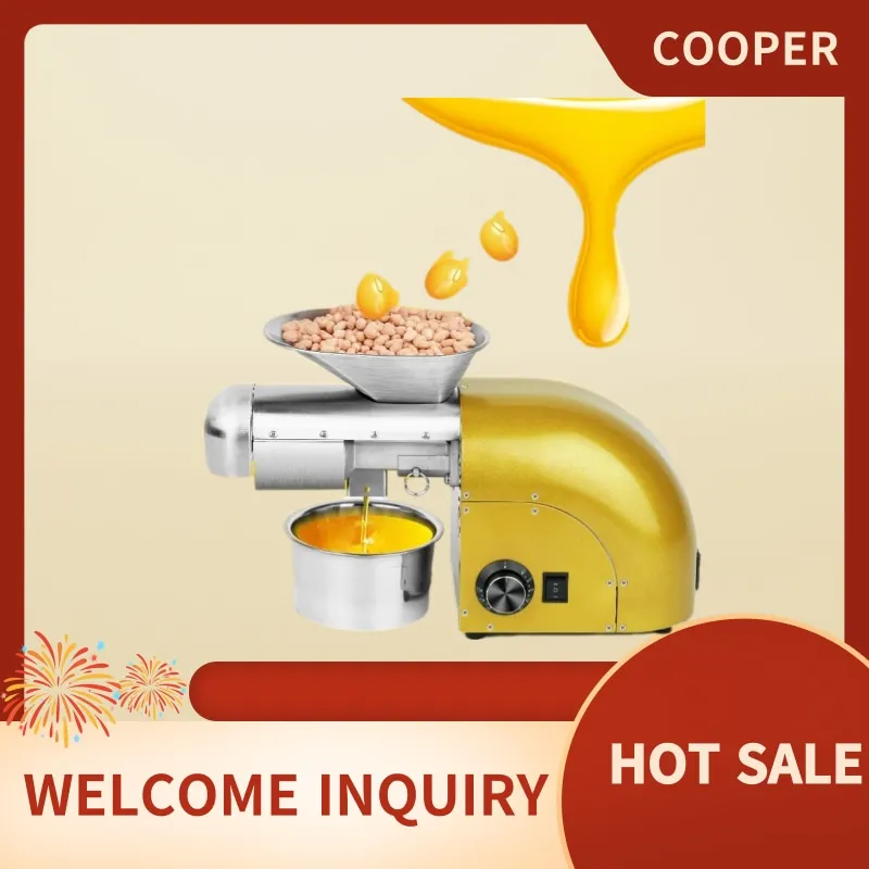 Intelligent Oil Press Automatic Household and Commercial Stainless Steel Hot and Cold Oil Extraction Machine
Intelligent Oil Press Automatic Household and Commercial Stainless Steel Hot and Cold Oil Extraction Machine