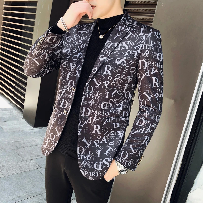 Jacket Print Letter Chaqueta Hombre Formal Males Suits Blazers 2020 Autumn Designer Men Clothing Luxury Designer Mens Blazer
Jacket Print Letter Chaqueta Hombre Formal Males Suits Blazers 2020 Autumn Designer Men Clothing Luxury Designer Mens Blazer