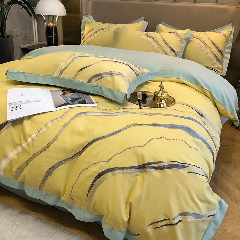 Simple European Bedding Set Warm Cotton Full Size Four Seasons Double Bedding Set Pillowcase Parure De Lit Home Textile DF50SJT
Simple European Bedding Set Warm Cotton Full Size Four Seasons Double Bedding Set Pillowcase Parure De Lit Home Textile DF50SJT