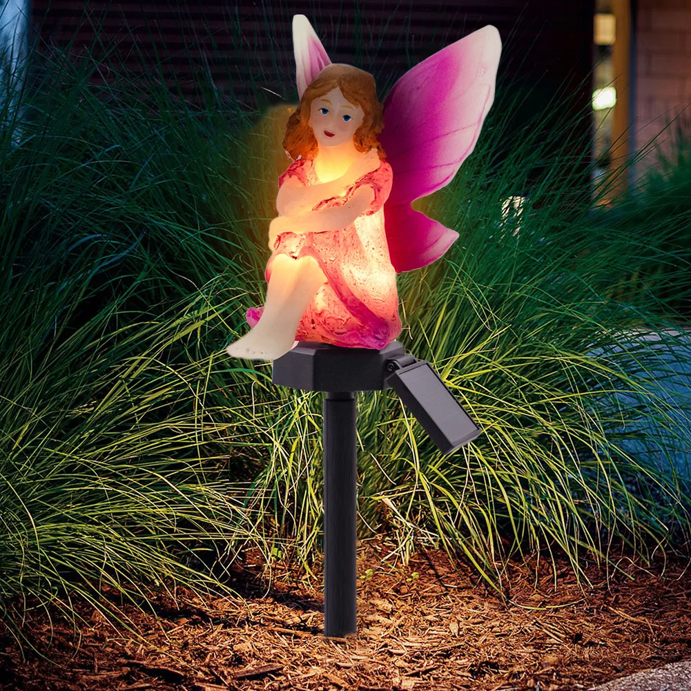 

LED solar flower fairy lamp outdoor waterproof elf lamp lawn betting lamp home garden courtyard holiday decoration yard art