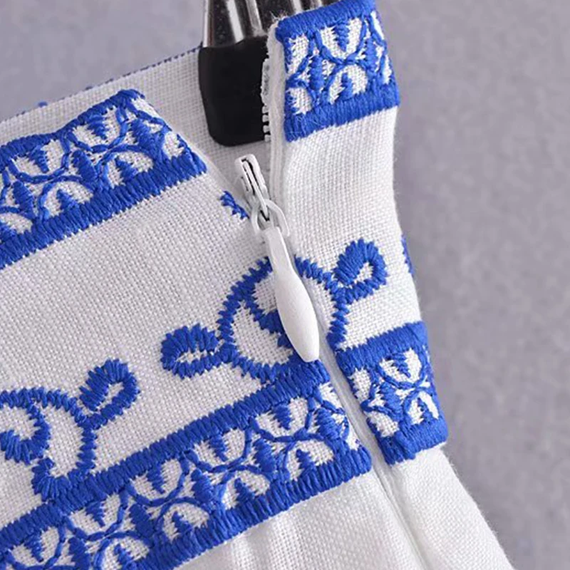 PXALL Women 2021 Fashion Skirt Blue Embroidered High Waist Midi Skirts Ruffle Summer Ruched Vintage Party Vestidos P2X199
PXALL Women 2021 Fashion Skirt Blue Embroidered High Waist Midi Skirts Ruffle Summer Ruched Vintage Party Vestidos P2X199