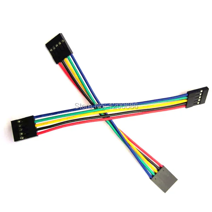 1007 22AWG 10 см 5P 2 54 мм кабель Dupont перемычка DuPont 5 контактов шаг мм|Монтажный жгут| |