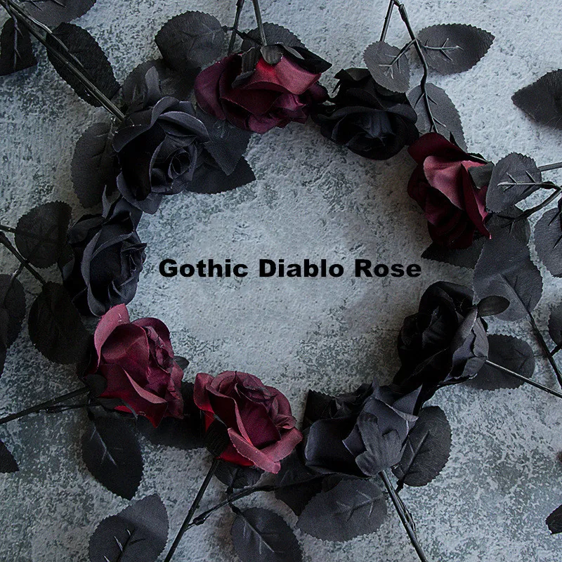 Gothic Black Rose Artificial Simulation Flowers Valentine Gift Wedding Flowers DIYHome Decoration Roses Photo Props Party Decor
Gothic Black Rose Artificial Simulation Flowers Valentine Gift Wedding Flowers DIYHome Decoration Roses Photo Props Party Decor
