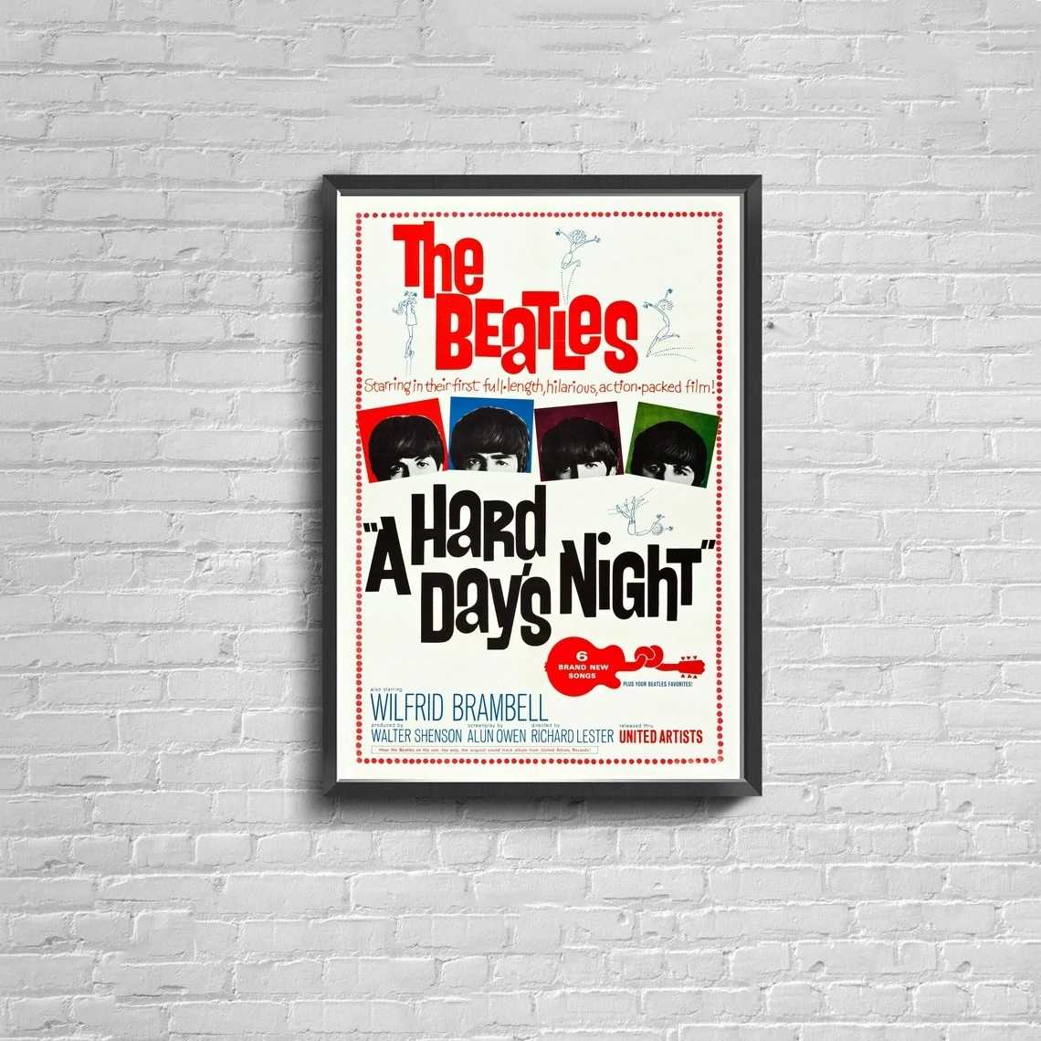 A Hard Day's Night Movie Poster (1964) Canvas Print Home Wall Painting Decoration (No Frame)
A Hard Day's Night Movie Poster (1964) Canvas Print Home Wall Painting Decoration (No Frame)