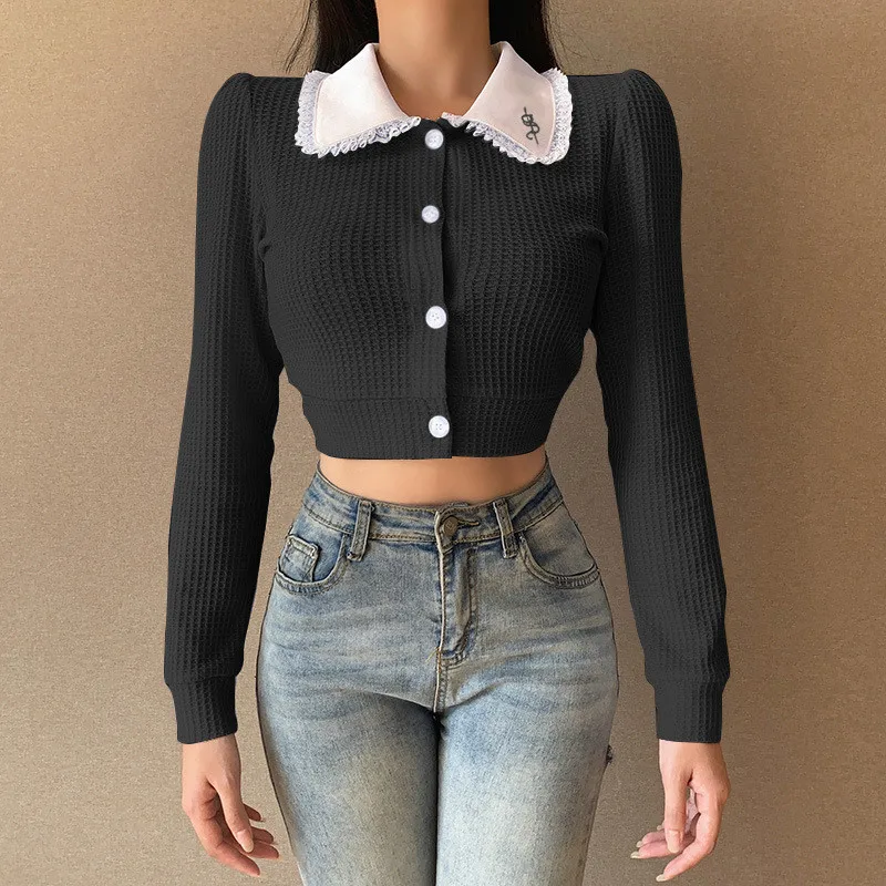 Fashion Sexy Women Knitted Tops 2020 Elegant Single Breasted Patchwork Slim Short T-shirts
Fashion Sexy Women Knitted Tops 2020 Elegant Single Breasted Patchwork Slim Short T-shirts