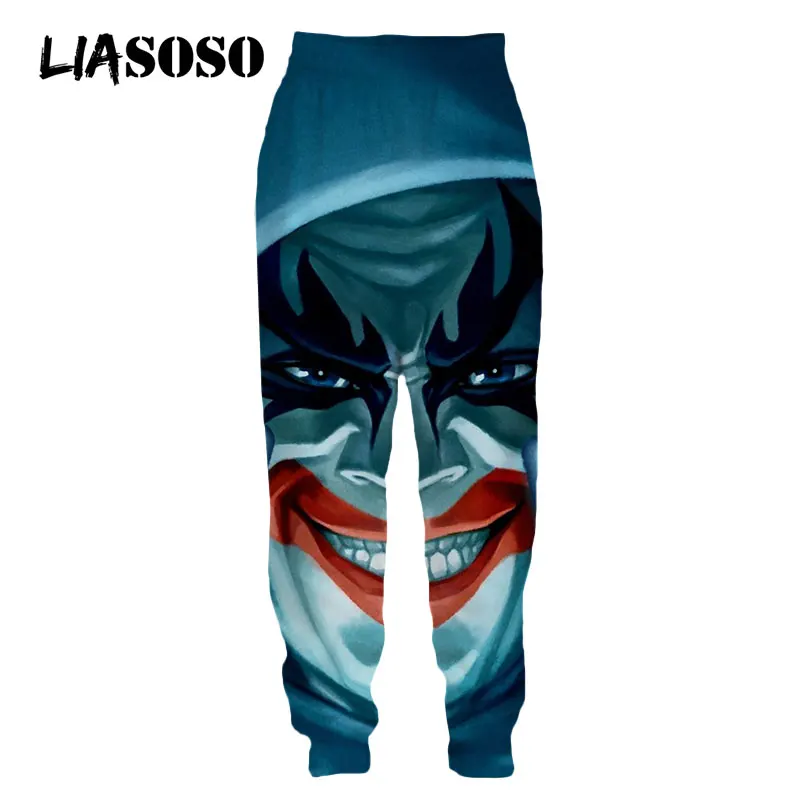 LIASOSO 3D Print Men Women Movie Joker Horror Street Cosplay Casual Baggy Sweatpants Harajuku Sweat Pants Cool Joggers Pant
LIASOSO 3D Print Men Women Movie Joker Horror Street Cosplay Casual Baggy Sweatpants Harajuku Sweat Pants Cool Joggers Pant