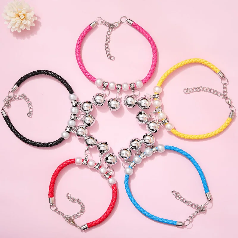 Cat Collar With Three Bells PU Leather Weaving Adjustable Cute Pet Collar For Chihuahua Small Dog Necklace Puppy Kitten Supplies
Cat Collar With Three Bells PU Leather Weaving Adjustable Cute Pet Collar For Chihuahua Small Dog Necklace Puppy Kitten Supplies