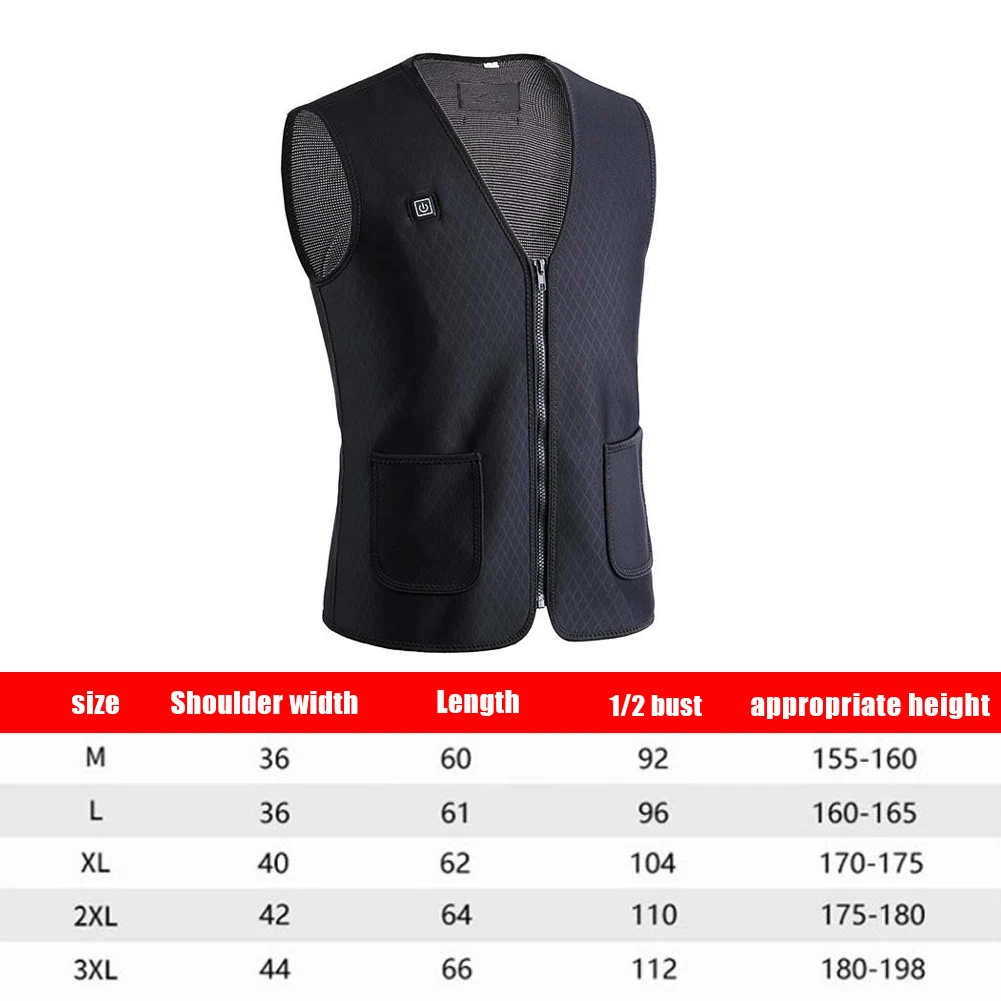 Heated Vest USB Charging Heated Magnetic Therapy Intelligent Heated Vest Warm Vest Electric Heating Clothing Unisex for Outdoor
Heated Vest USB Charging Heated Magnetic Therapy Intelligent Heated Vest Warm Vest Electric Heating Clothing Unisex for Outdoor