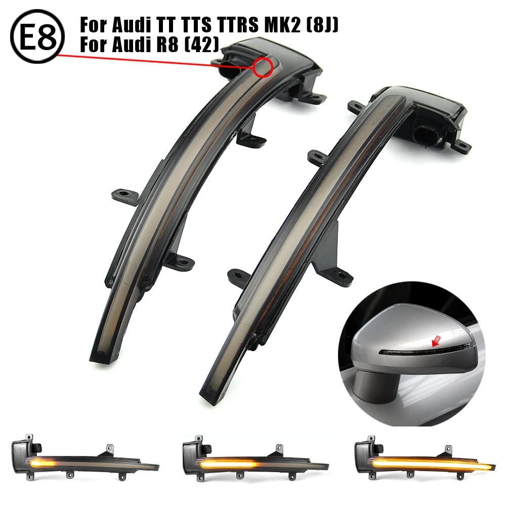 For Audi TT TTS MK2 8J 2007-2014 TTRS R8 LED Dynamic Turn Signal Light Sequential Side Wing Mirror Indicator Lamp Blinker Trim 5
For Audi TT TTS MK2 8J 2007-2014 TTRS R8 LED Dynamic Turn Signal Light Sequential Side Wing Mirror Indicator Lamp Blinker Trim 5