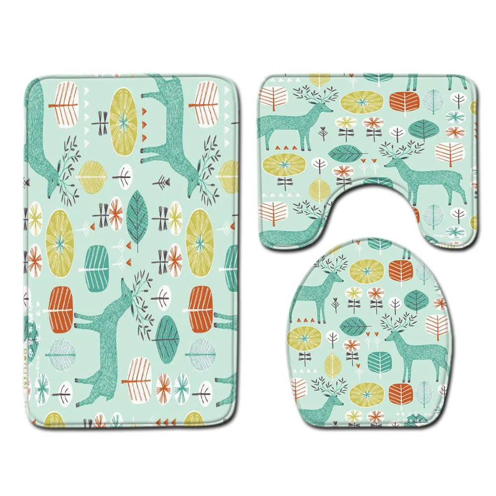 Zeegle Printed Bath Flannel Mat Colorful Bathroom Mat Set Toilet Decoration Soft Rug Water Absorption Bathroom Floor Carpet
Zeegle Printed Bath Flannel Mat Colorful Bathroom Mat Set Toilet Decoration Soft Rug Water Absorption Bathroom Floor Carpet