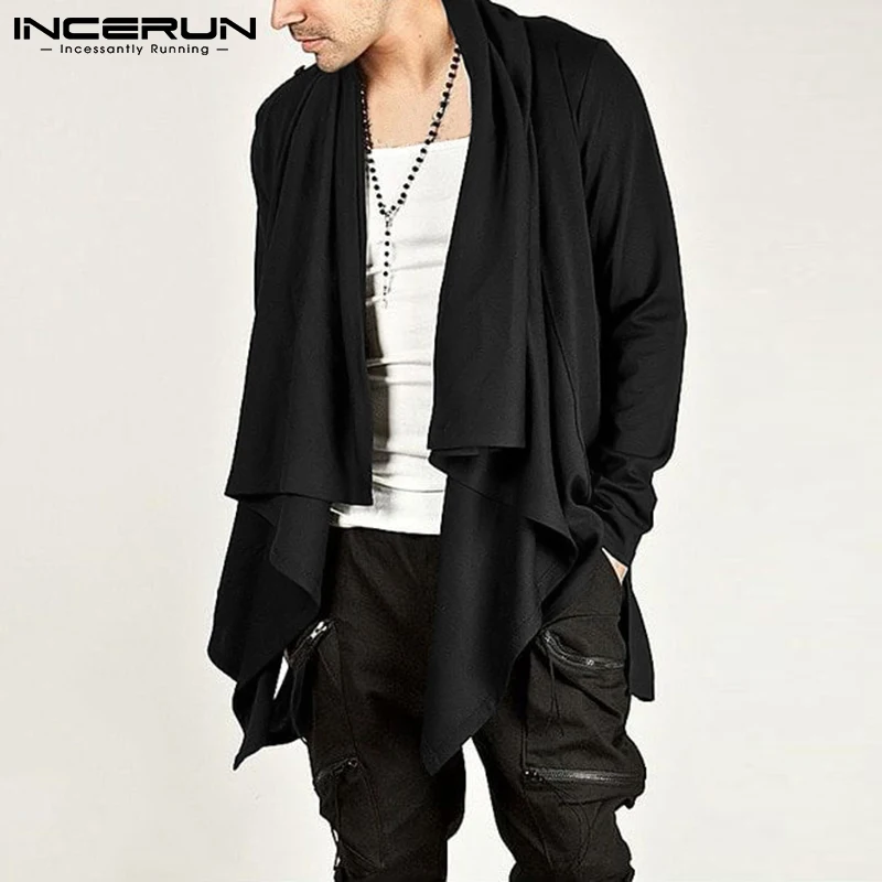 INCERUN American Style Men Solid Comeforable Trench Casual Streetwear Stylish Male Irregular All-match Long-sleeved Cloaks S-5XL
INCERUN American Style Men Solid Comeforable Trench Casual Streetwear Stylish Male Irregular All-match Long-sleeved Cloaks S-5XL