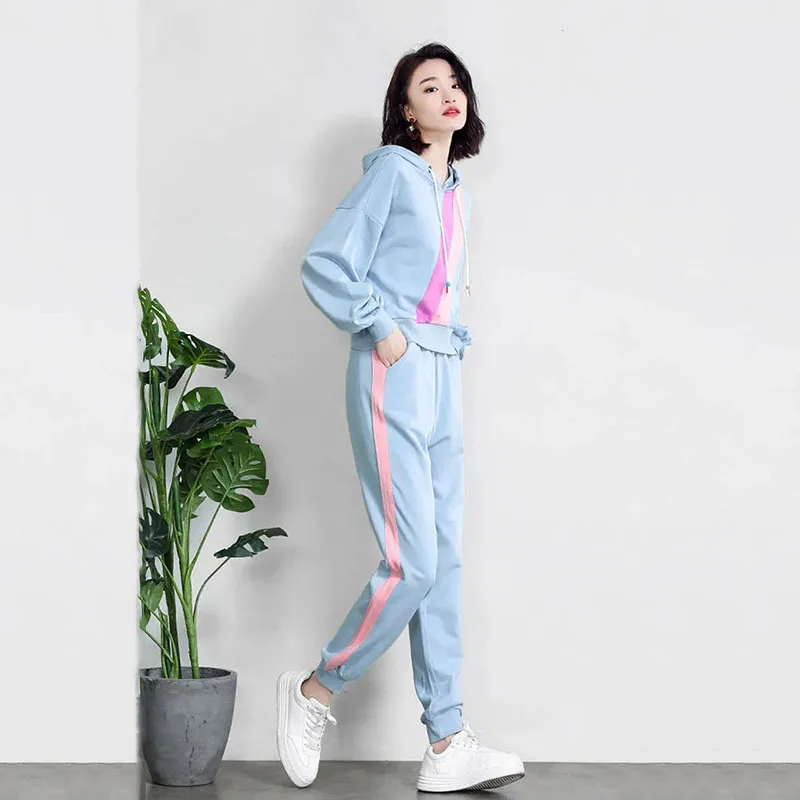 Spring Street Casual Suits Women Korean Style Long Sleeve Hoodie And Pants Tracksuit Fashion 2 Piece Set Student Sports Clothing
Spring Street Casual Suits Women Korean Style Long Sleeve Hoodie And Pants Tracksuit Fashion 2 Piece Set Student Sports Clothing